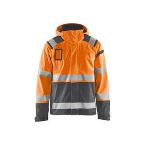 BLAKLADER - 498719875396M <b>Hi</b>-<b>Vis</b> Shell jacket <b>Orange</b>/Mid grey - EAN 7330509745175 <b>HI</b>-<b>VIS</b> WORKWEAR - Product Image 1