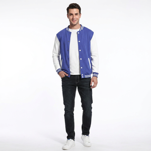 <b>Men</b> Varsity <b>Jacket</b> Stand Winter Must Modern Outerwear <b>Smart</b> Streetwear Look Perfect <b>for</b> Casual Fashion Daily Outfit Adds Style - Product Image 1