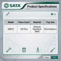 Pour les ateliers de réparation automobile, service des pneus, réparation automobile générale, outils de carrosserie, ensembles d'outils de réparation automobile complets, coffret rigide en aluminium