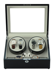 Tùy chỉnh chất lượng cao hiện đại bằng gỗ có độ bóng cao màu đen 4 + 5 xem Winder hộp - Product Image 2