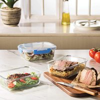 Boîtes de conservation alimentaire en verre avec couvercles, boîtes bento en verre hermétiques, accessoires de cuisine