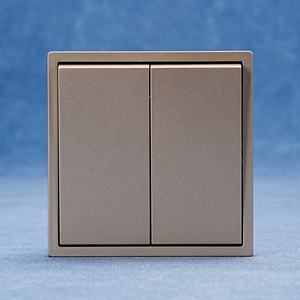 Design moderno grande tavola per PC bianco oro nero grigio colore piastra parete 80*80mm 2 Gang 1 vie interruttore a parete - Product Image 1