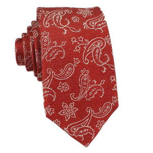 Direktverkauf ab Werk Lässige Krawatte Qualitätsgarantie 100% Seide Gewebtes Jacquard Paisley-Muster Krawatte - Product Image 3