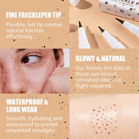 Crayon liquide naturel pour les yeux, les sourcils, les grains de beauté et les taches de rousseur, maquillage, logo privé, pointe super fine, crayon pour les grains de beauté et les taches de rousseur