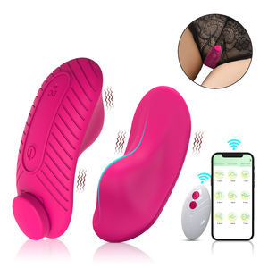 Mainan seks Masturbator klit Bluetooth nirkabel wanita, Vibrator dapat dipakai magnetik dengan kontrol aplikasi bergetar Masturbator wanita - Product Image 2