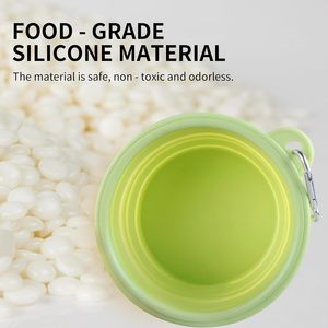 Vente en gros de bols pliables pour chiens en silicone TPE, portables, pliables, pour l'extérieur, pour les voyages - Product Image 2