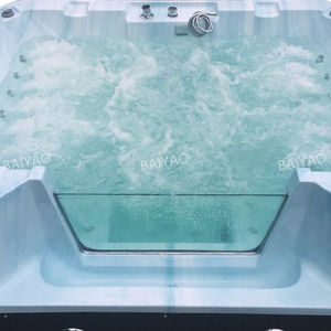 Bain à remous extérieur moderne Yacuzzi avec <span class=keywords><strong>coque</strong></span> en acrylique, bain à remous pour 4 personnes, baignoire de massage pour jardin, usage domestique - Product Image 6