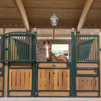 Équipement cheval Portable en bambou, portes, panneaux avant, étals stables