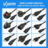 Kabel Daya Laptop 1.5m 3 Pin Grounded, Steker EU Schuko ke IEC C5 Mickey Mouse, Harga Pabrik