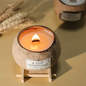 Nouvelle arrivée de bougies parfumées fruitées Bougie aromatique parfumée d'aromathérapie décorative à la noix de coco