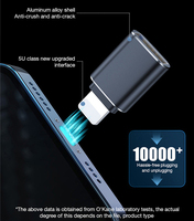 Adaptateur OTG USB 3.0 pour iPhone, sortie DC, compatible avec iPhone 14/13/12/11 Pro/XS Max et iPad, convertisseur de données 8 broches