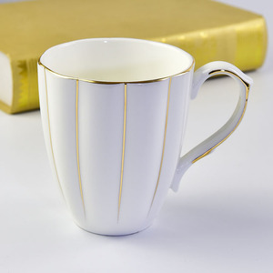 Di alta qualità Bone China tazza di caffè a forma di <span class=keywords><strong>zucca</strong></span> in ceramica tazza di seta con manico in oro argento - Product Image 2