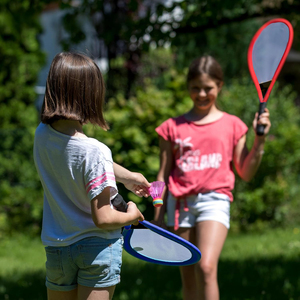 Raquetas <span class=keywords><strong>de</strong></span> Bádminton y <span class=keywords><strong>Tenis</strong></span> Extra Grandes al por Mayor, Juguete Deportivo <span class=keywords><strong>para</strong></span> Niños <span class=keywords><strong>para</strong></span> Fiestas en la <span class=keywords><strong>Piscina</strong></span> y la Playa, con 2 Raquetas, 3 Pelotas y Bolsa <span class=keywords><strong>de</strong></span> <span class=keywords><strong>Red</strong></span> - Product Image 5