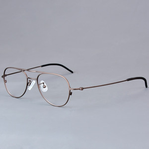 Thời trang thí điểm tinh khiết titan người đàn ông kính khung Chất lượng cao Đôi Chùm kính quang học Ánh sáng trọng lượng thiết kế Eyewear 2025 New - Product Image 2