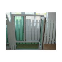 Diseño europeo Upvc Casa Ventana Aislamiento térmico Blanco Doble acristalamiento Columpio Pvc Ventana Ventanas abatibles