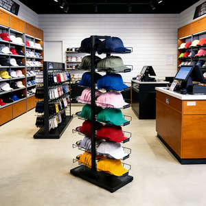 Espositore Personalizzabile Mingtang per Cappelli da Baseball, Scaffale per Negozi al Dettaglio - Product Image 4