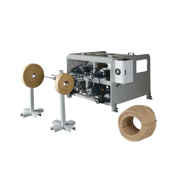 Máquina de fabricación de cuerdas de papel, mango de cuerda de papel, máquina de bolsas de papel trenzada de alta velocidad