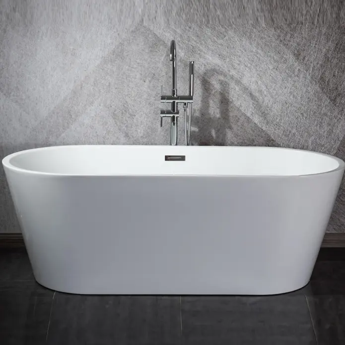 Balisi banheira de acrílico cor branca oval mini tamanho pequeno design do hotel livre banheira