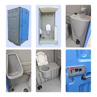 Cabine de toilettes portable robuste et écologique avec réservoir de déchets pour usage extérieur sur chantier ou bureau