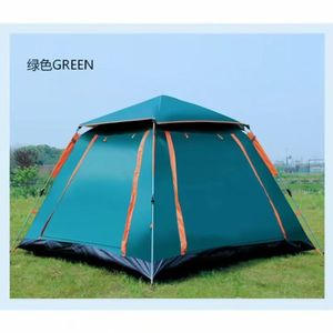 เต็นท์ป๊อปอัพ 210x210x145 ซม. เปิดอัตโนมัติรวดเร็ว พกพาสะดวก ใช้ได้ทุกฤดู อุปกรณ์ตั้งแคมป์กลางแจ้ง ชั้นเดียว กันน้ำ - Product Image 4