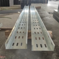 Tray Kabel Konstruksi Industri Anti-Korosi dari Baja Galvanis/Stainless Steel/Aluminium Berlubang untuk Pemasangan Kabel