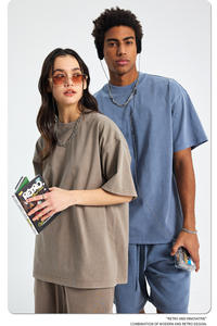 Camiseta de Algodón 100% Personalizada por el Fabricante - Impresión de Logotipo, Bordado, Lavado Ácido Vintage, Estilo Urbano Unisex - Product Image 4