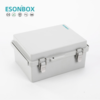 Boîtier en plastique ABS ESON, étanche, pour alimentation électrique, boîte de jonction électrique, boîte en plastique étanche pour extérieur, boîtes de commutation électriques IP66
