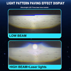 Xenplus P24A Mini objectif 130w 6000K voiture H4 Mini lentille de projecteur bi-led avec phares LED Laser lumière LED phare de projecteur H4 - Product Image 4