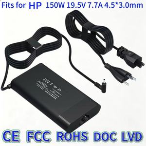 150W 19,5V 7,7A Netzteil mit blauem Stecker, kompatibel mit HP <span class=keywords><strong>Omen</strong></span> 2, <span class=keywords><strong>Omen</strong></span> 2 Pro, Pavilion Gaming 4, Ersatz-Laptop-Ladegerät TPN-DA03 - Product Image 2
