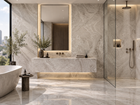 Dalles de marbre blanc en bois à coupe transversale, pierre naturelle pour plateaux de table à manger, panneaux muraux, monte-escaliers, étagères et dessus de meuble-lavabo de salle de bain