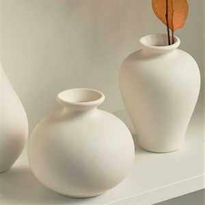 Florero de cerámica blanco moderno, mini <span class=keywords><strong>floreros</strong></span> para decoración del hogar - Product Image 3