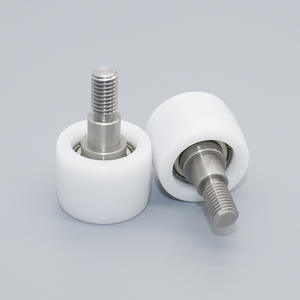 Rodillos de Nailon al por Mayor, Tornillos y Poleas de Doble Rodamiento DuPont 100P Recubiertas de Plástico POM para Resistencia al Desgaste - Product Image 1
