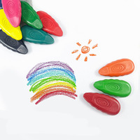 Nouvel arrivage 12 24 36 couleurs crayon de couleur lavable enfants en toute sécurité No Dirty Hands eco Friendly crayon set