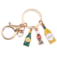Porte-clés en métal personnalisé avec logo, nœud papillon, fleur noire, étiquette rotative, souvenir, promotion boutique de beauté, vente en gros