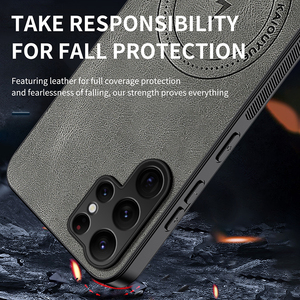 <span class=keywords><strong>Coque</strong></span> de protection magnétique en cuir PU de luxe pour Samsung <span class=keywords><strong>Galaxy</strong></span> S26 Ultra S25 Edge S23 + S24 FE A37 A57 A27 - Product Image 4