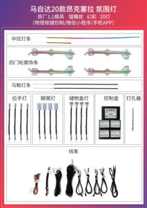 Luz Ambiental de 20 LED con Efecto Fantasma para Mazda 3 Axela 2020, Lámpara Interior para Auto - Product Image 4
