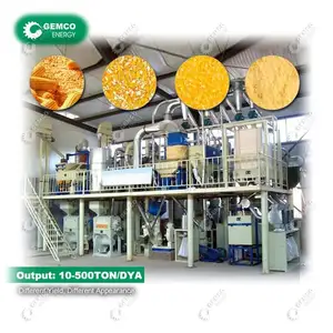 Maquinaria de fabricación de granos completos de maíz comercial automatizado para procesamiento de fabricación de molienda de harina a pequeña escala y a gran escala
