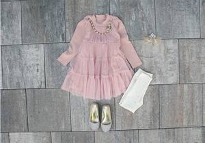 Vente en gros de vêtements d'été pour enfants, robe de princesse coréenne à manches longues pour filles, provenant d'une usine chinoise - Product Image 3