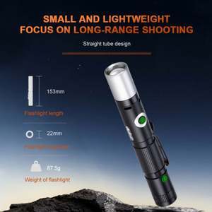 WOSEN Arc Cigarette Lighter Imanes Zoomable Linterna Usb Recargable Linterna Blanca Led Antorcha Luz Linterna Táctica - Product Image 5