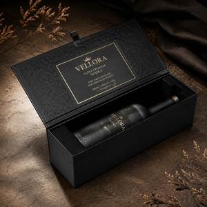 Scatola Regalo Premium per Bottiglia Singola di Vino o Whisky, in Cartone Rigido Lucido con Chiusura Magnetica - Product Image 2