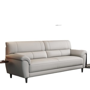 2026 New Nordic Top Grain Leather <b>Sofa</b> 3 Seater Modern Minimalist <b>For</b> Small Apartment - Product Image 1