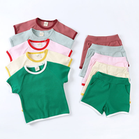 Ensemble de vêtements d'été pour enfants, ensemble de vêtements pour bébés garçons et filles, vêtements pour enfants en gros