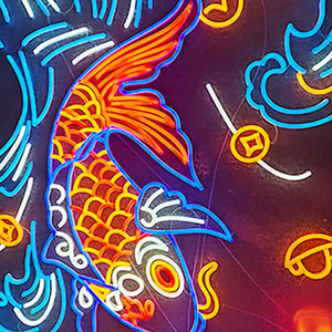 Hỗ trợ tùy biến phông chữ khác nhau làm cho máy cắt tóc cửa hàng Neon dấu hiệu thiên thần cánh chúc mừng sinh nhật dấu hiệu Neon - Product Image 6