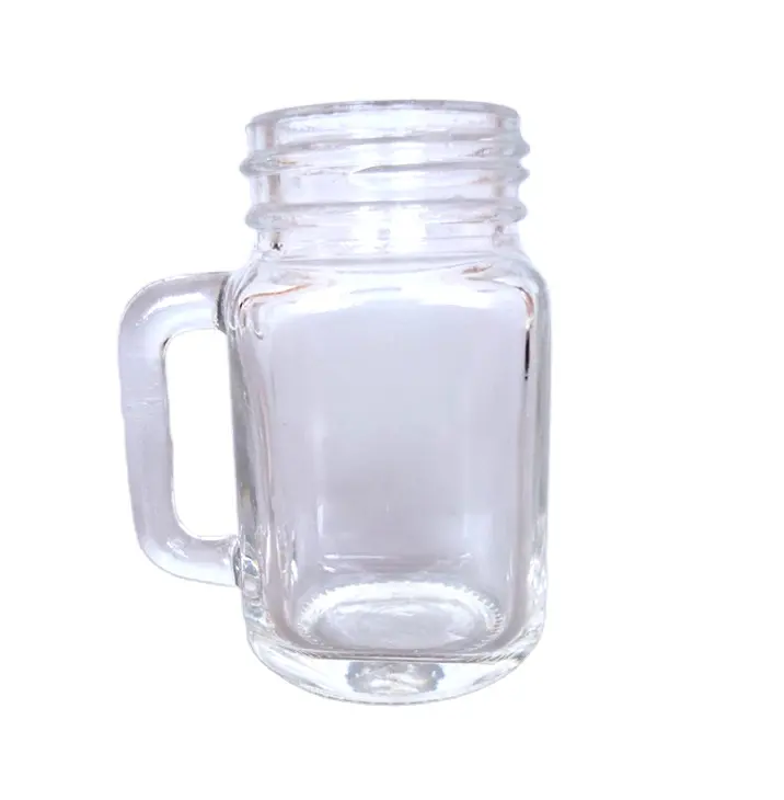 Machine Geperst Mini Glas Mason Jars Shot Glas Met Handvat Goedkope Prijs