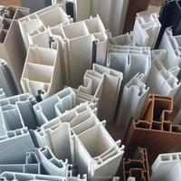 Profils de fenêtres UPVC/PVC multi-chambres directement de l'usine, profils de portes et fenêtres en plastique-acier à isolation thermique, résistants à la décoloration
