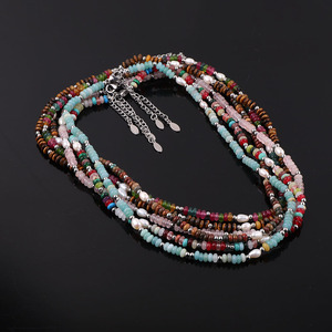 Collar de Perlas de Agua Dulce Naturales Planas de 4 mm, Impermeable y de Alta Calidad, para Mujer, JNK9422 - Product Image 3