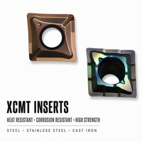 Plaquettes de perçage XCMT U en carbure indexables pour acier et acier inoxydable, outils de perçage et de coupe CNC