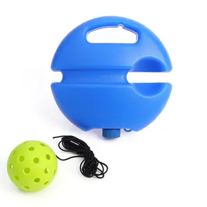 Desain baru alat latihan pickleball olahraga luar ruangan pelatih rebound bola tunggal 74mm bola latihan dengan tali