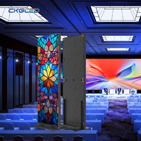 Affichage LED portable et pliable pour intérieur, écran d'affichage numérique, panneau d'affichage numérique, affiche LED ultra-mince HD P2.5 P1.86
