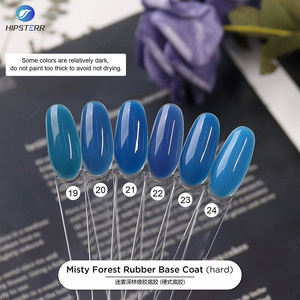 Base Coat Rigide Sans HEMA Prix Usine 15ML Couleur Forêt Brumeuse Base Caoutchouc Gel UV Vernis à Ongles Rigide Avec Logo Personnalisé - Product Image 2